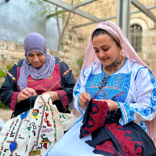 Palestinian Tatreez Roses and Arrows Cross Stitch Pattern 