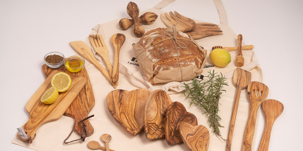 Palestinian Kitchen Olive Wood Gift Set
