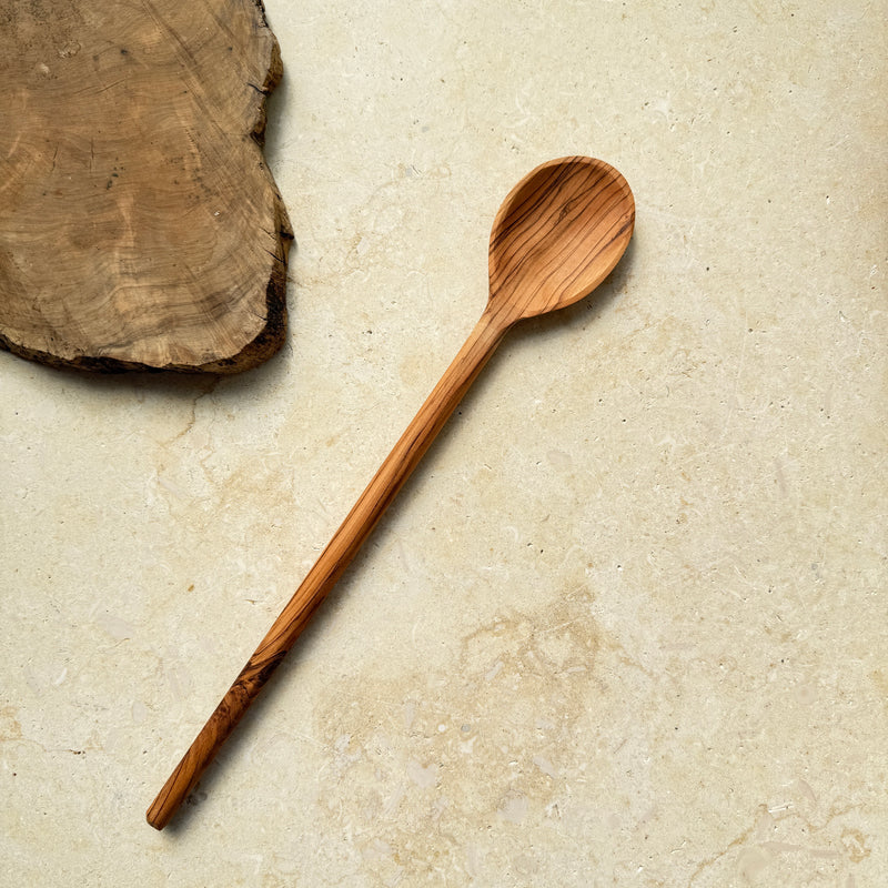 Olivewood Spoon on Skinny Handle