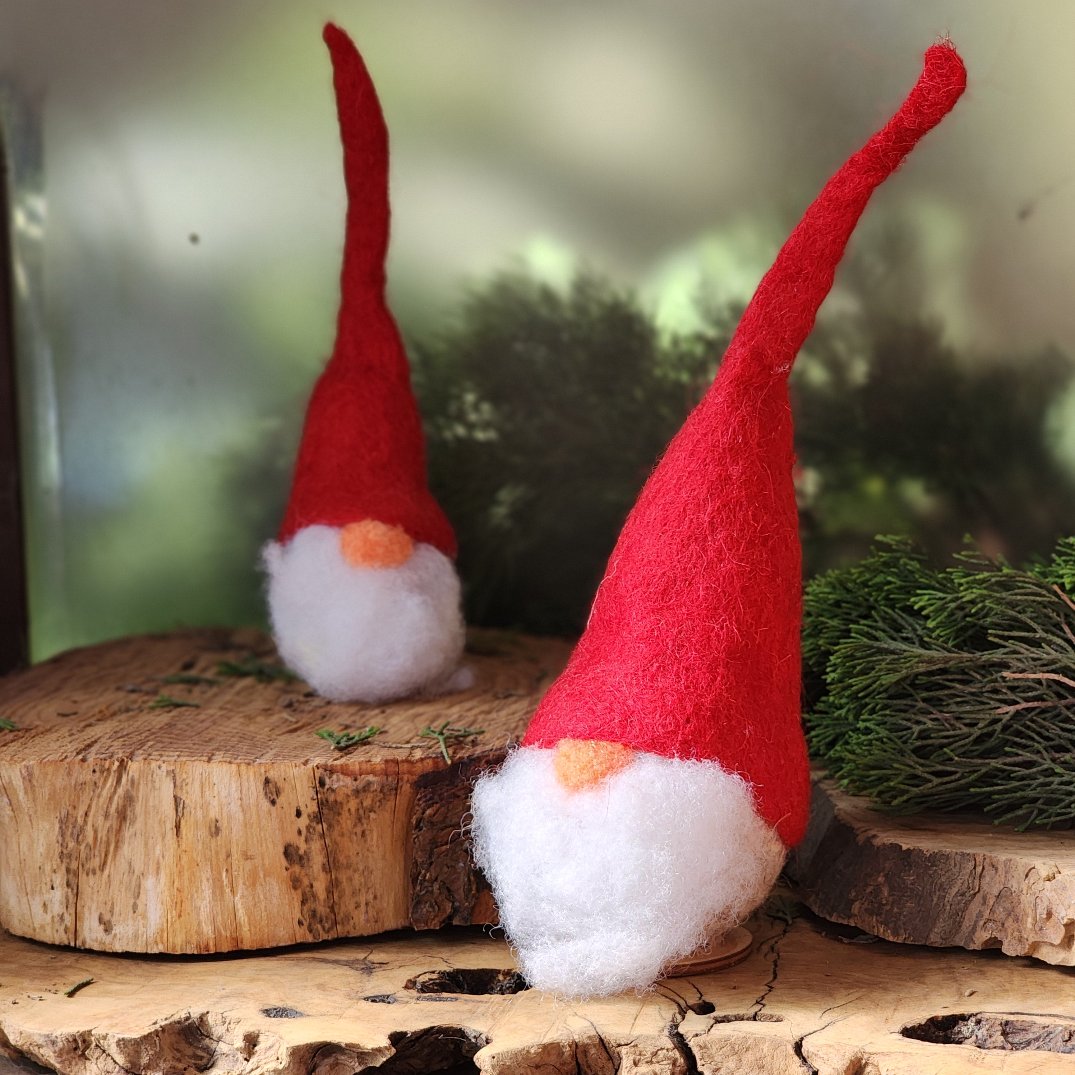Holiday Gnome | Handmade Felted by Disabled Artisans in Bethlehem