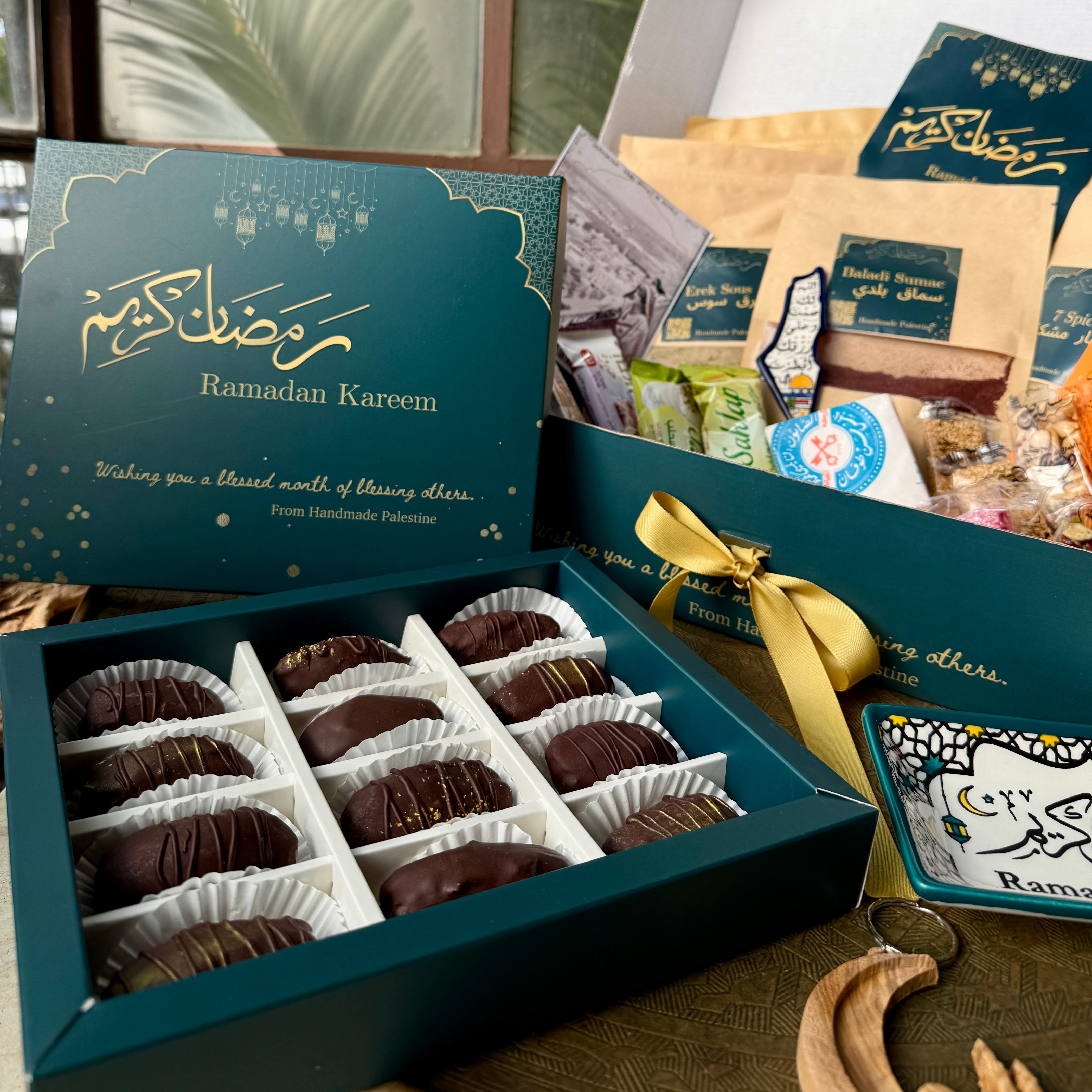 PRE ORDER Ramadan Gift Box | Chocolate Covered Medjool Dates from Palestine for Iftar
