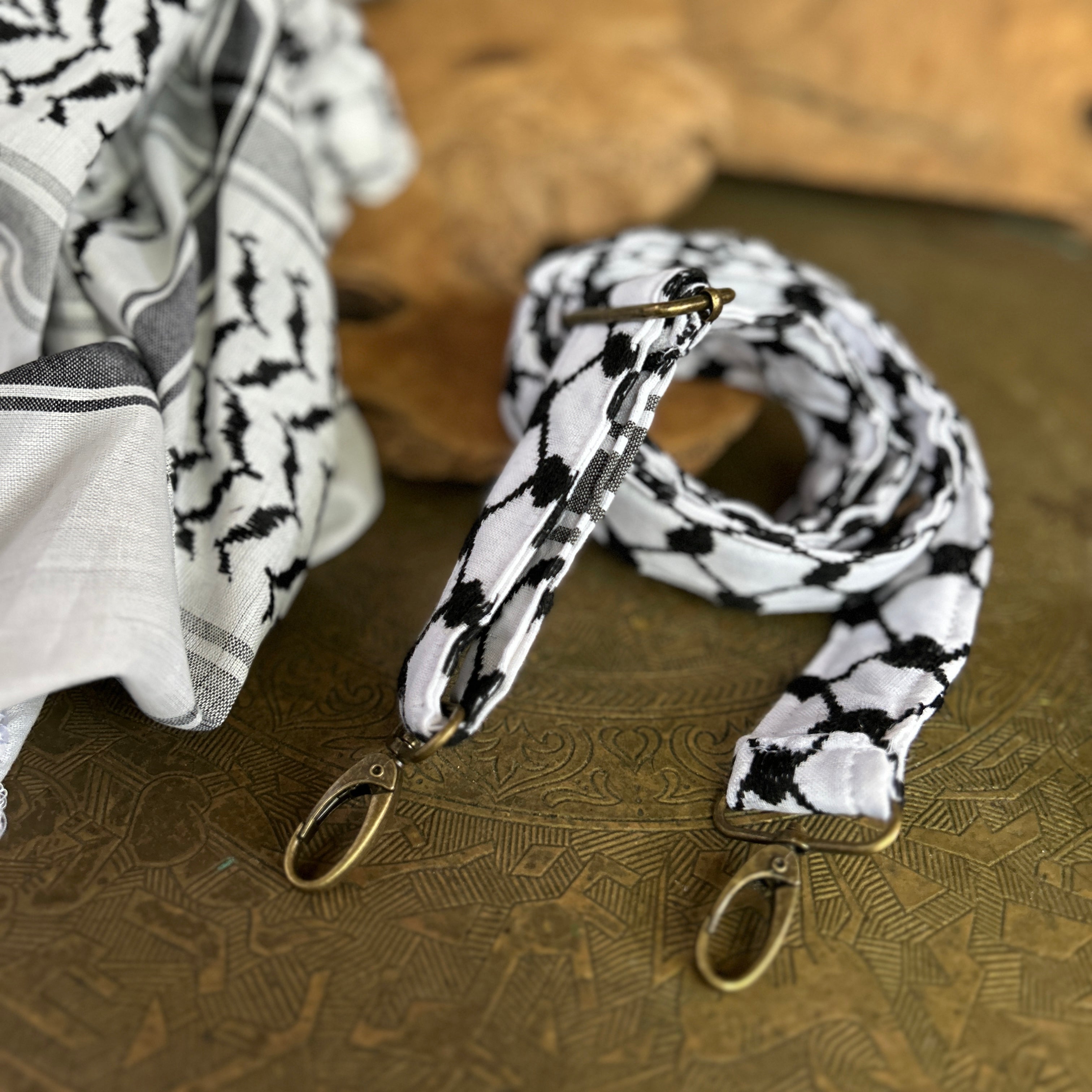 Interchangeable Bag Strap in Palestinian Keffiyeh Fabric