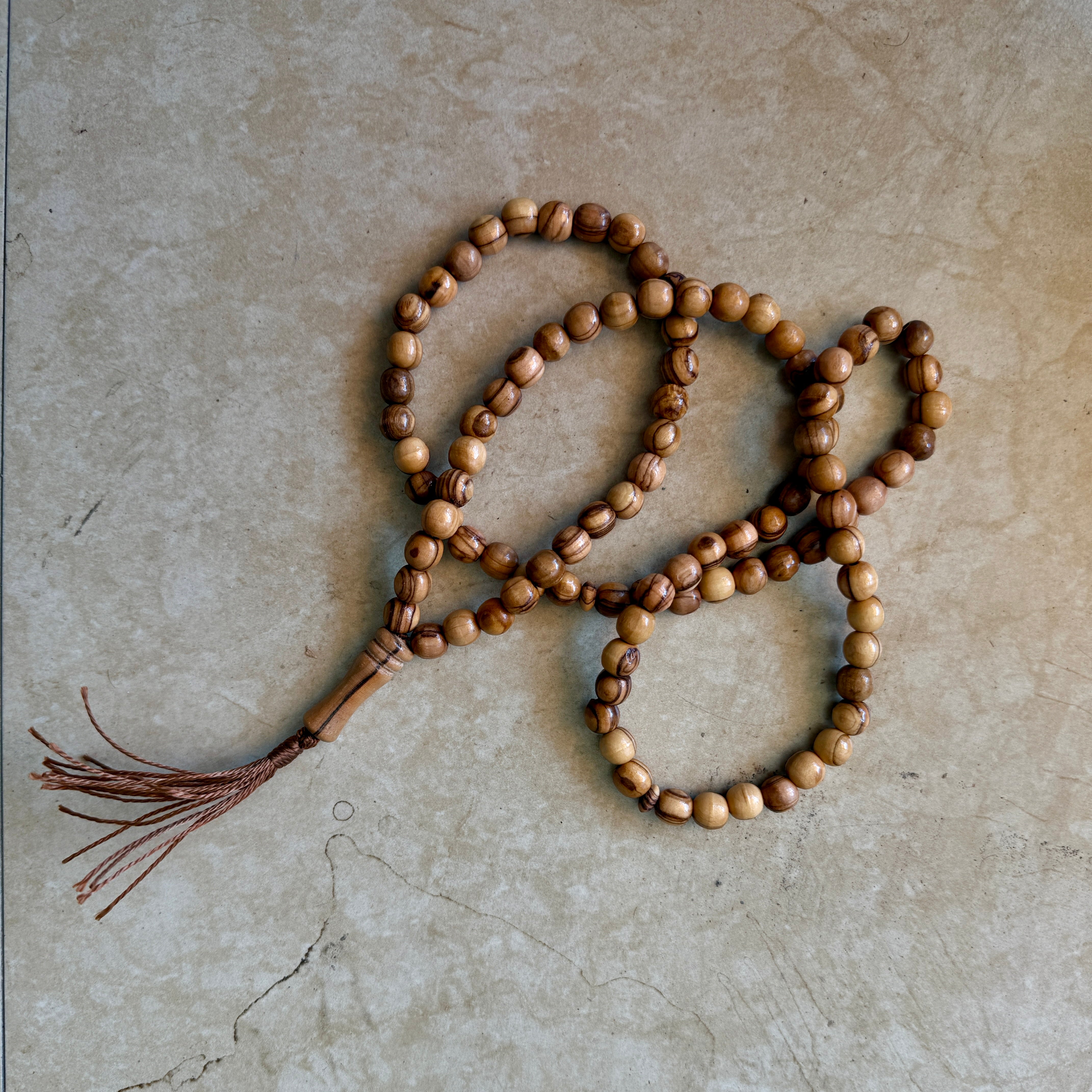 Olive Wood Prayer Beads | Hand Carved from Bethlehem