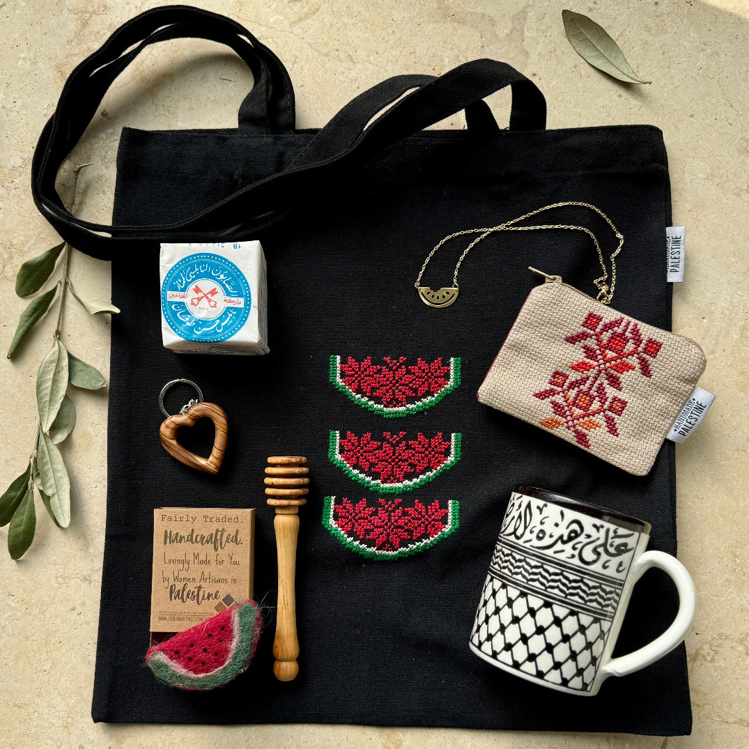 Tatreez Tote Gift Bundles in Watermelon
