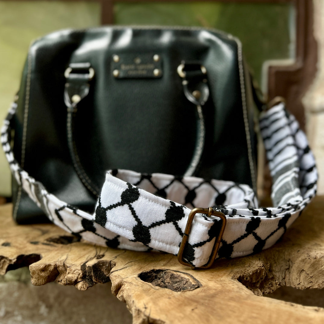 Interchangeable Bag Strap in Palestinian Keffiyeh Fabric