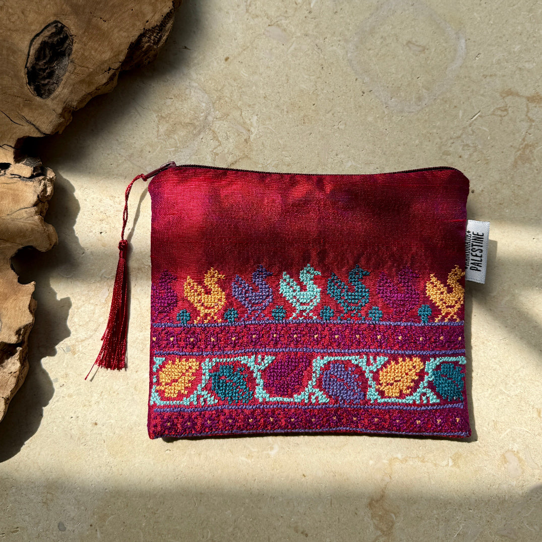Gorgeous Palestinian Tatreez Pouch from Women in Palestine | Antique Collection