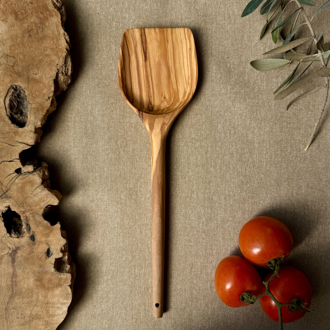 Olive Wood Large Spatula | Carved in Bethlehem