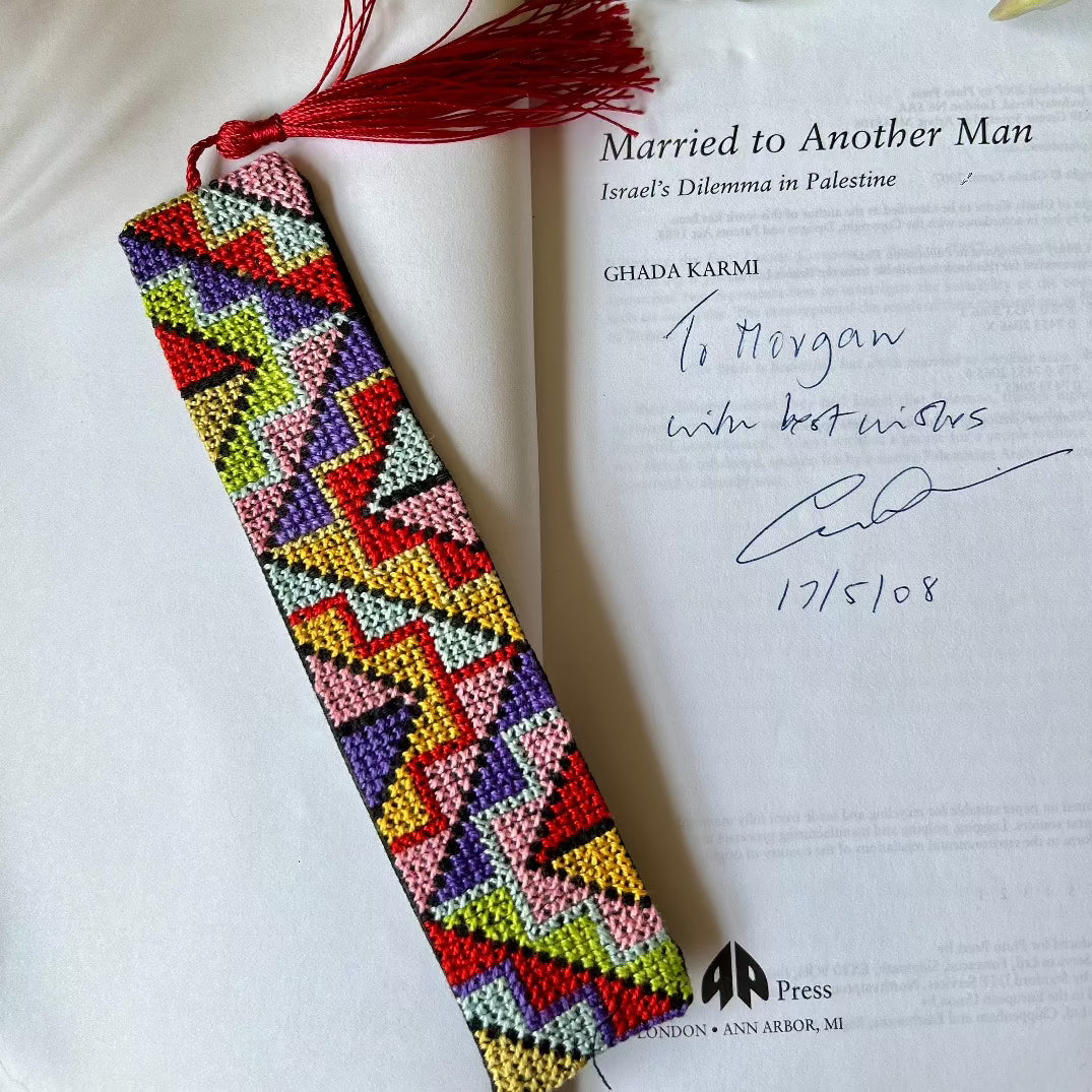 Palestinian Tatreez Bookmark | Traditionally Handcrafted Embroidery by Women