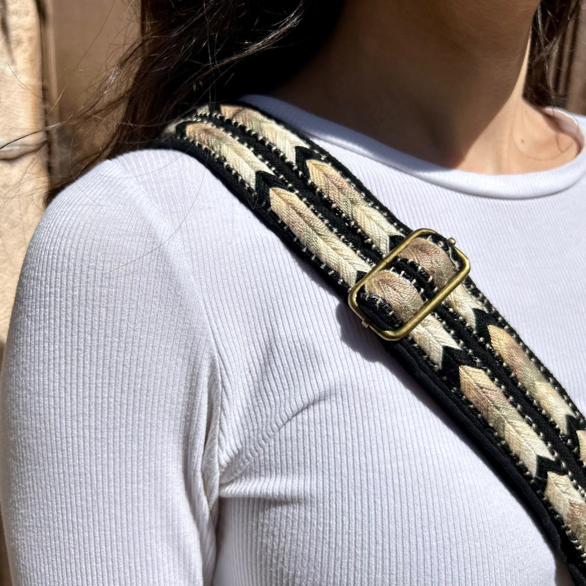 Palestinian Traditional Tatreez - Sabayel Embroidery Bag Strap From Palestine - Handmade Palestine | Fairly Traded & Handcrafted Gifts