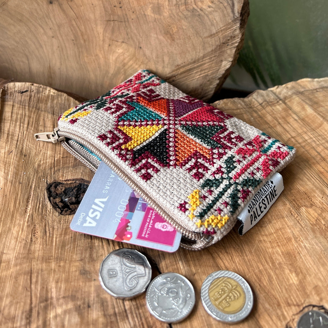 Cities Coinpurses | Traditionally Handcrafted Tatreez by Women in Palestine - Handmade Palestine | Fairly Traded & Handcrafted Gifts