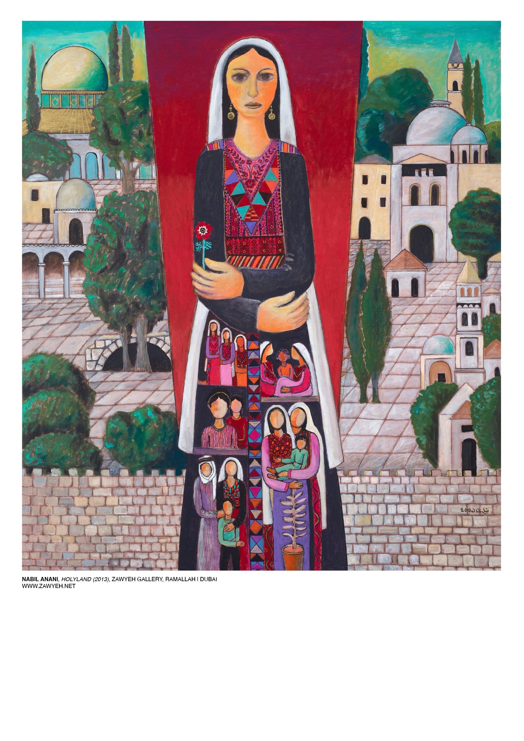 Art - Palestinian Art Print From Palestine- Holyland By Nabil Anani