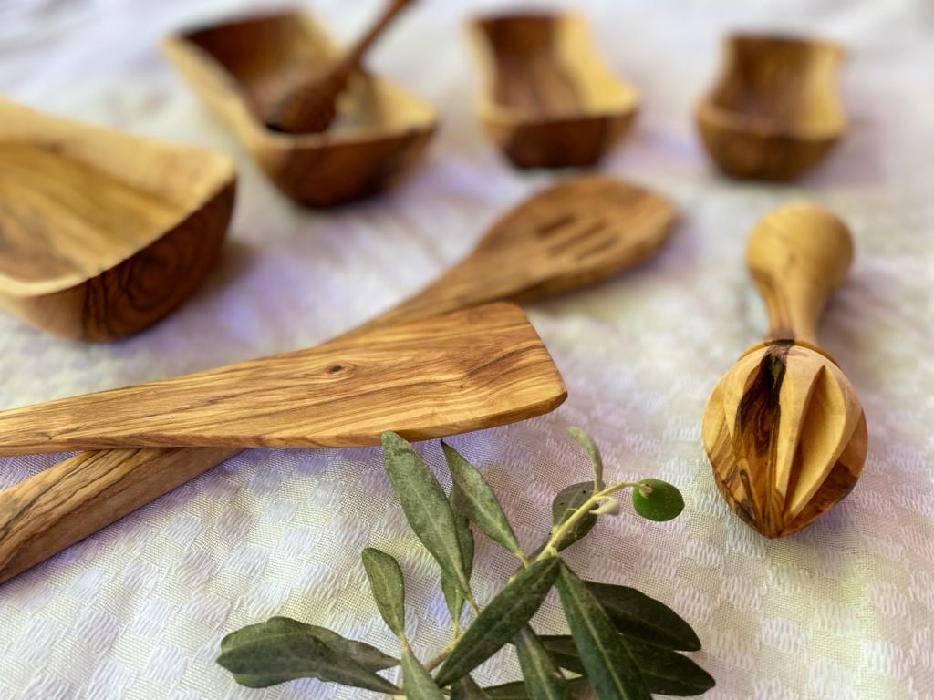 Olive Wood Cooking Set