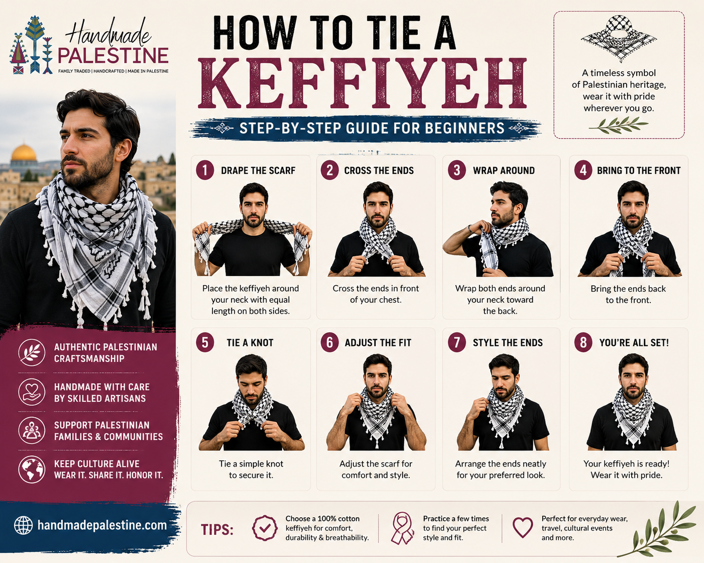 How to Tie a Keffiyeh