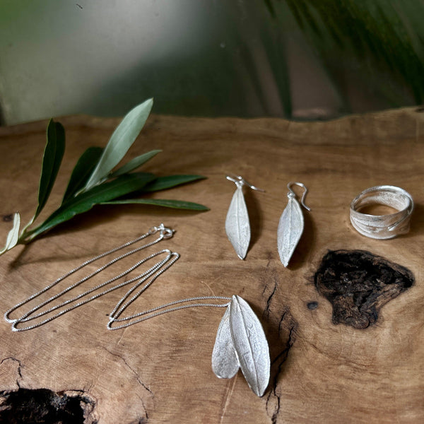 Unique Sterling Silver Olive Leaf Jewelry + 2027 Wall Calendar!