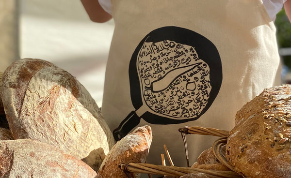 Meet Ayed: The Artist Behind Qastina Design’s Heirloom Recipe Totes and Aprons