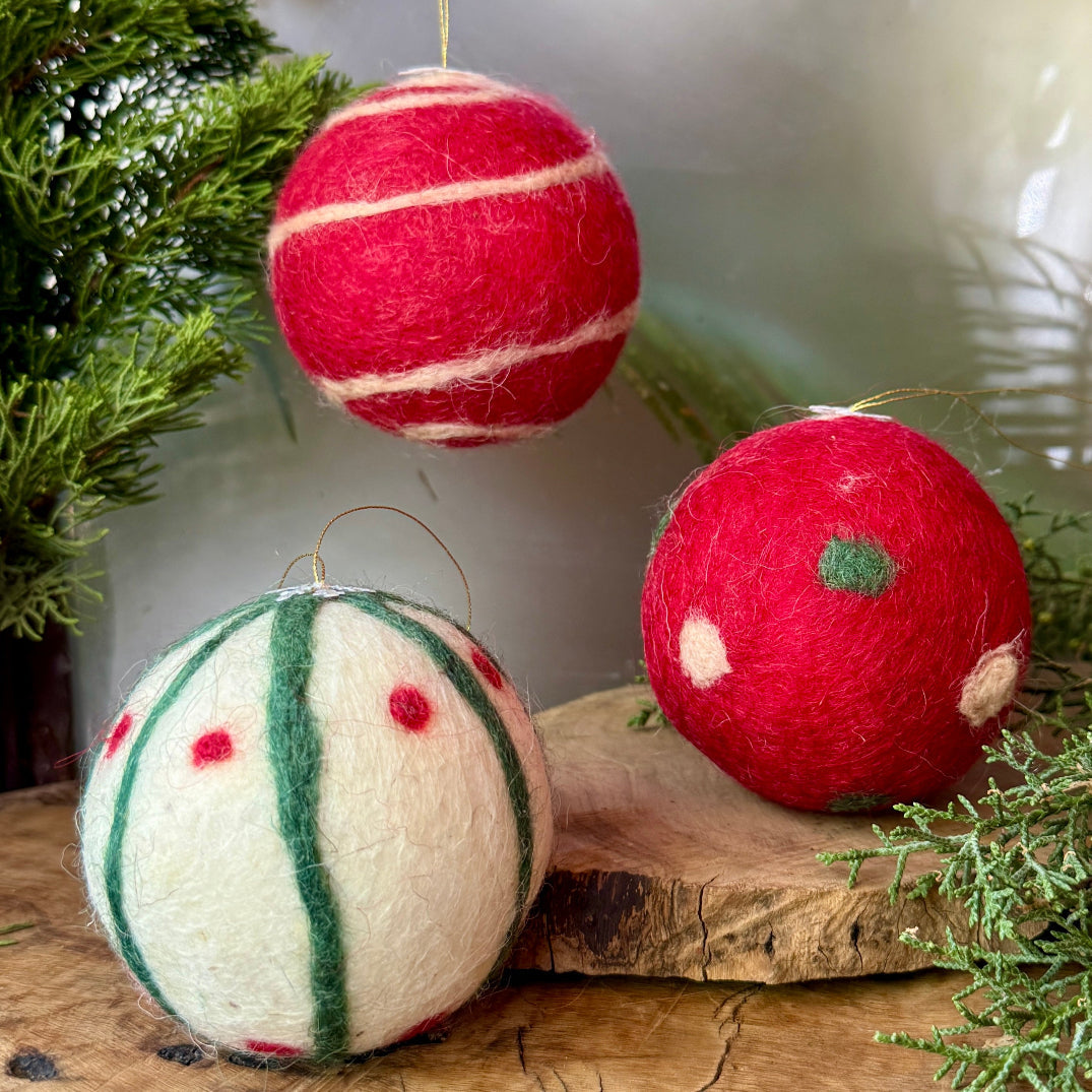 Felted Christmas Ornament