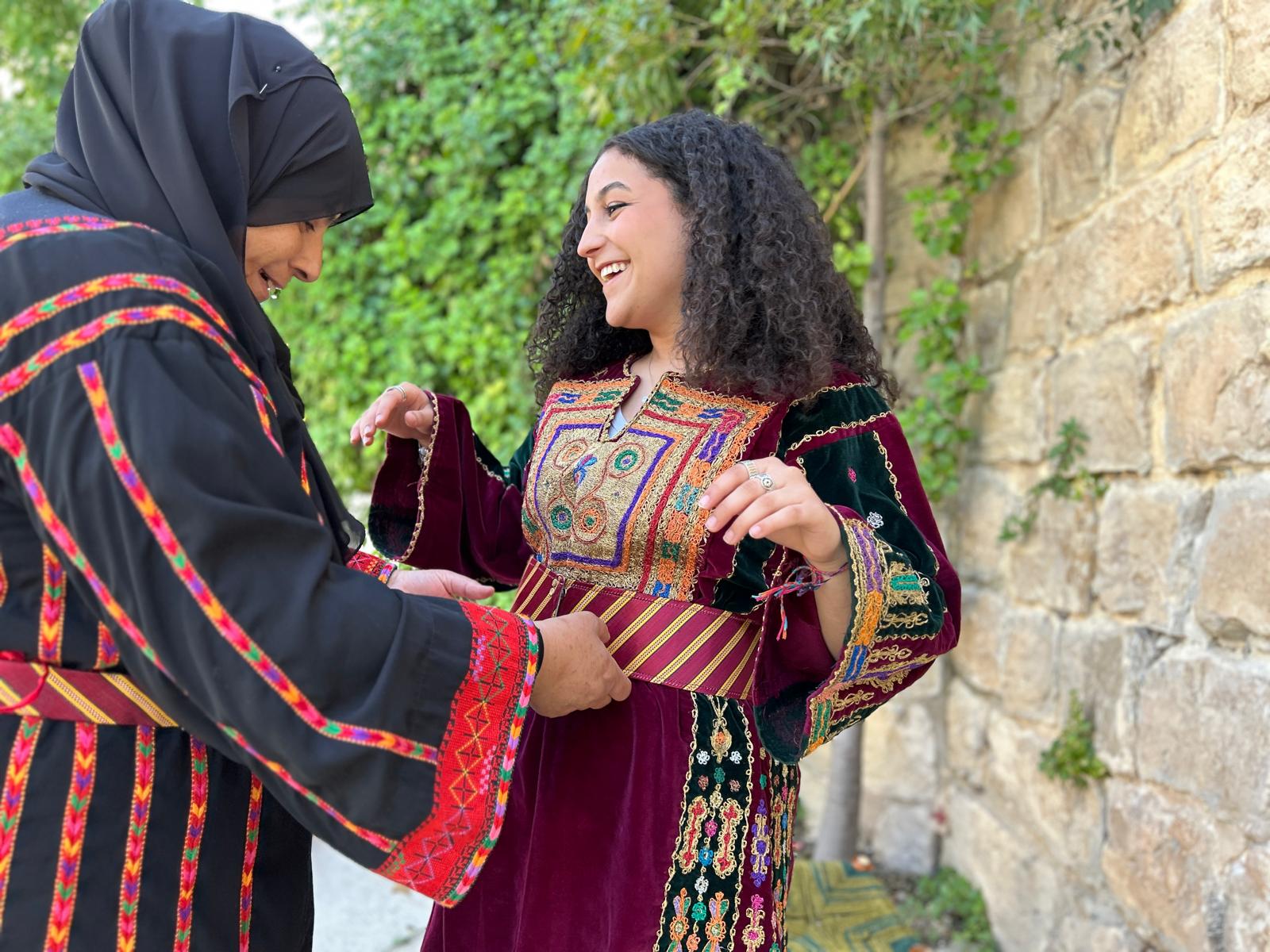 Palestinian Women in Traditional Dress