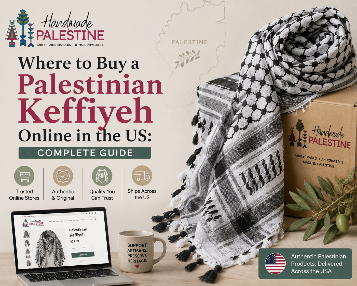 Where to Buy a Palestinian Keffiyeh Online