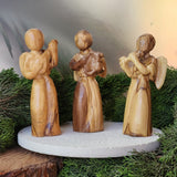 Set of Angels from Olive Wood | Hand Carved in Bethlehem, Palestine