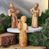 Set of Angels from Olive Wood | Hand Carved in Bethlehem, Palestine