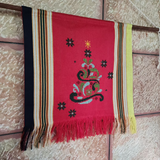 Hand Crafted Christmas Wall Hanging with Palestinian Embroidery