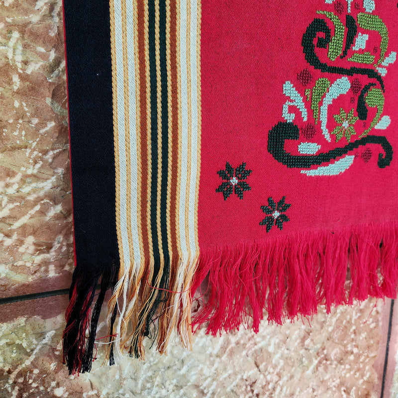 Hand Crafted Christmas Wall Hanging with Palestinian Embroidery