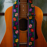 Palestinian Tatreez Guitar Strap | Traditionally Hand Embroidered in Palestine