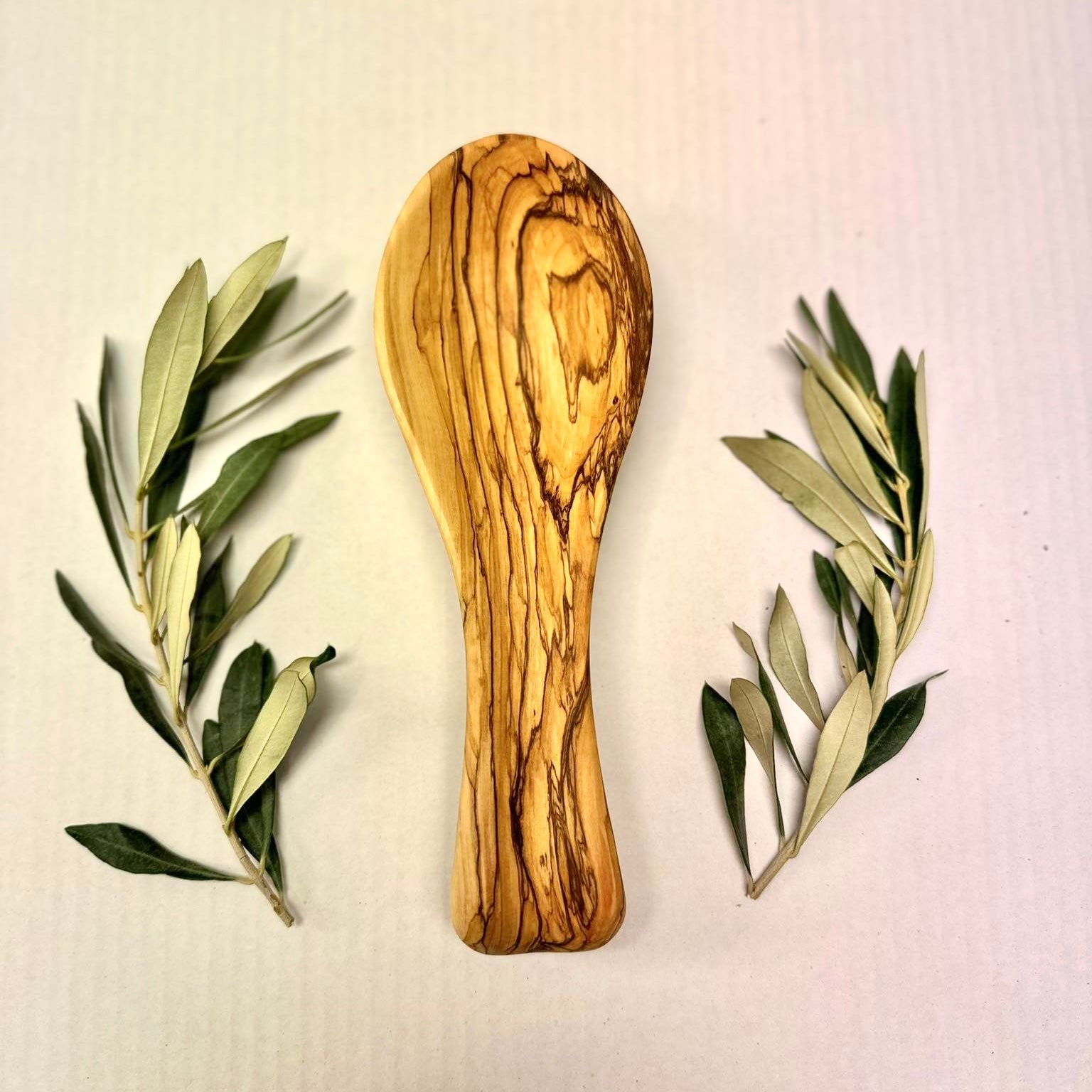 Olive Wood Spoon Rest | Handcrafted from Palestine