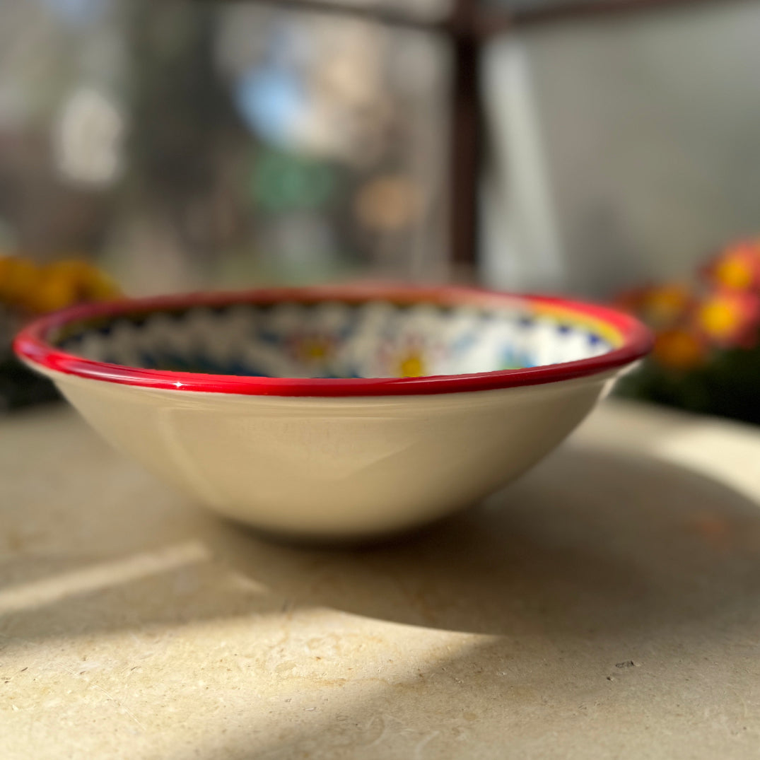 Fruit Bowl Hebron Ceramic| Hand Crafted and Painted in Hebron, Palestine