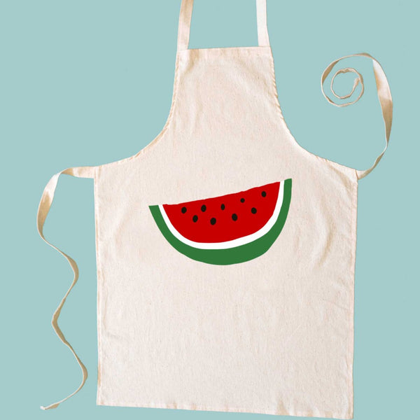 Watermelon Palestinian Kitchen Aprons on Locally Made Fabric