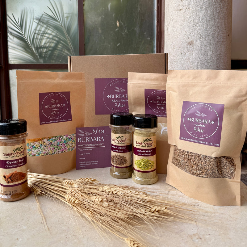 Burbara Kit to Cook Palestinian Christmas Pudding at Home: Available for a Limited Time Only!