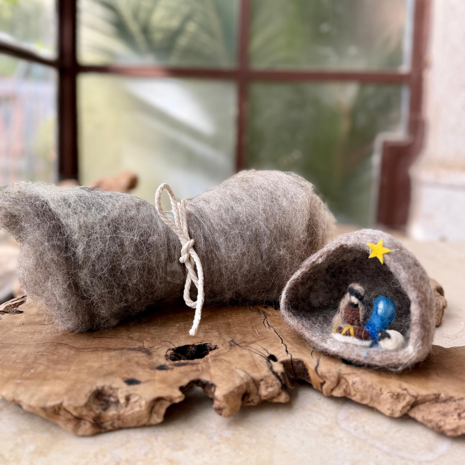 All Natural Palestinian Wool: Carded Batts from Palestinian Shepherds