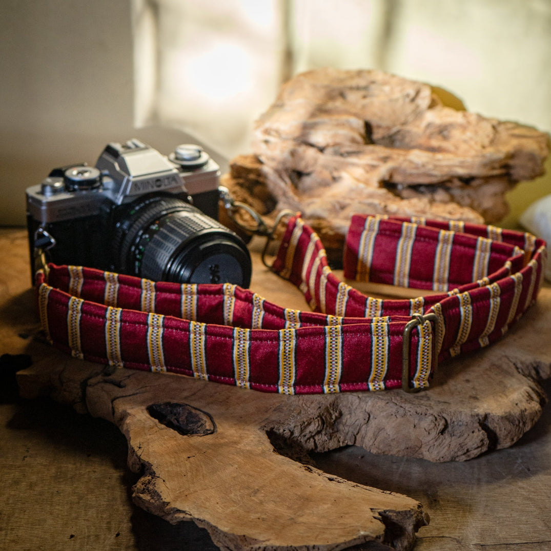 Camera - Bag Strap from Palestine Refugee Women | Red Saya Fabric