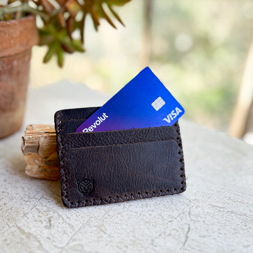 Minimalist Leather Wallet from Hebron | Handcrafted Gifts from Palestine