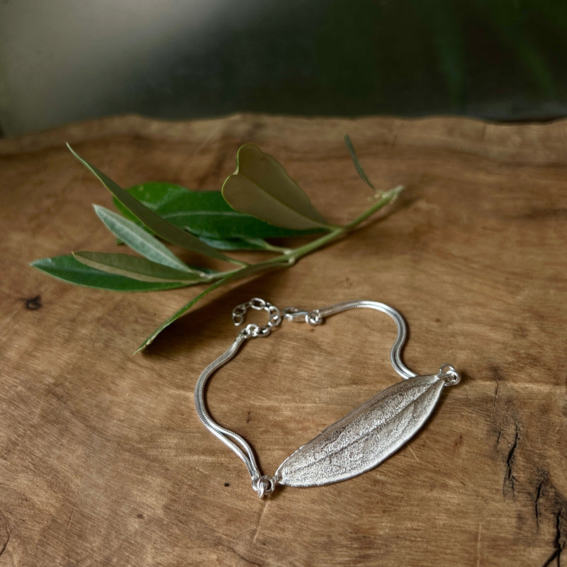 Sterling Silver Bracelet - Plaque on Double Chain