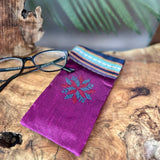 Traditional Fabric Eye Glass Case on Saya | Palestinian Tatreez Pouch