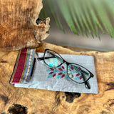 Traditional Fabric Eye Glass Case on Saya | Palestinian Tatreez Pouch