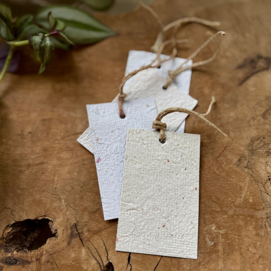 Handmade Recycled Paper Gift Notes from Bethlehem |  Gift Tags and Hang Tags