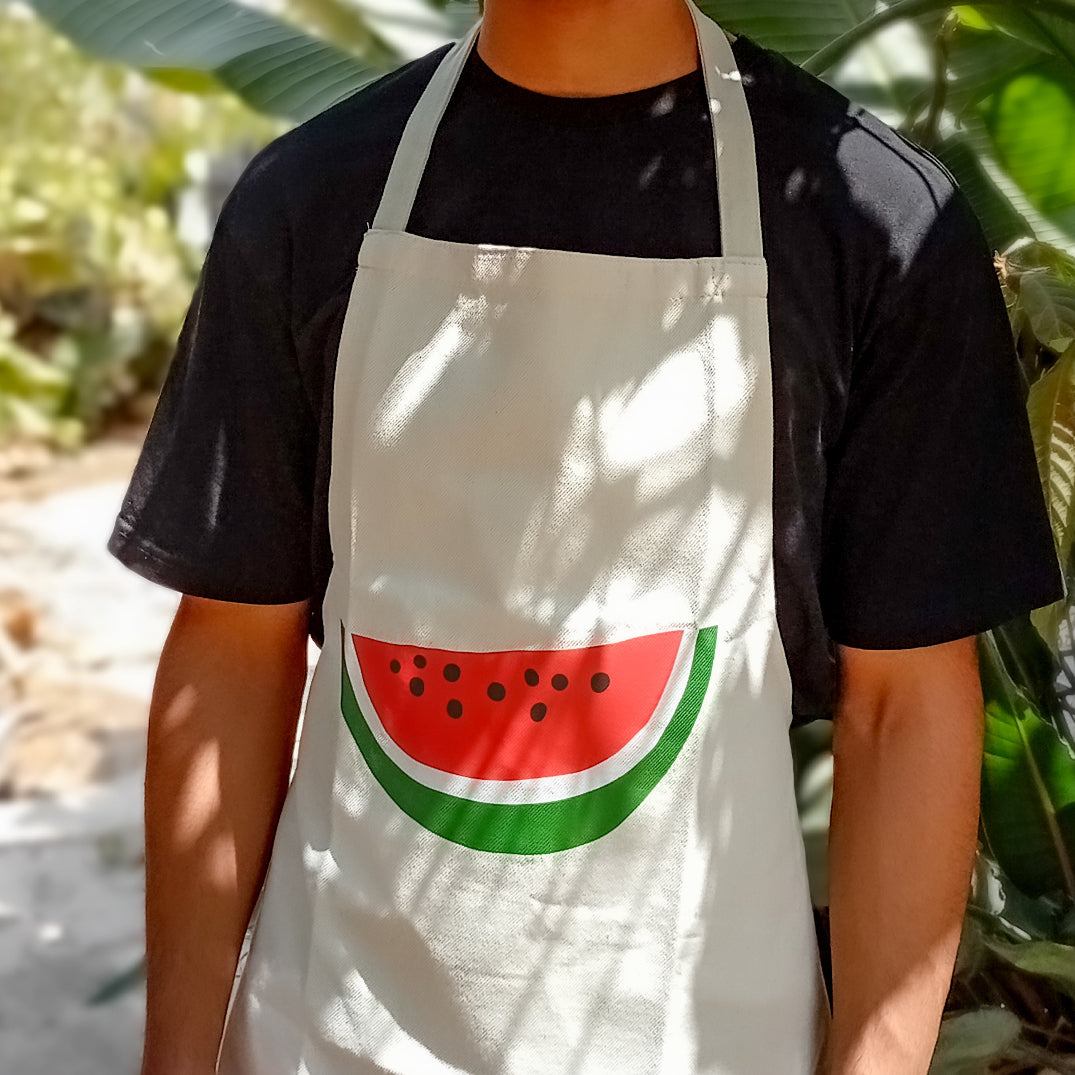 Kitchen Apron with Watermelon Design | Qastina Designs