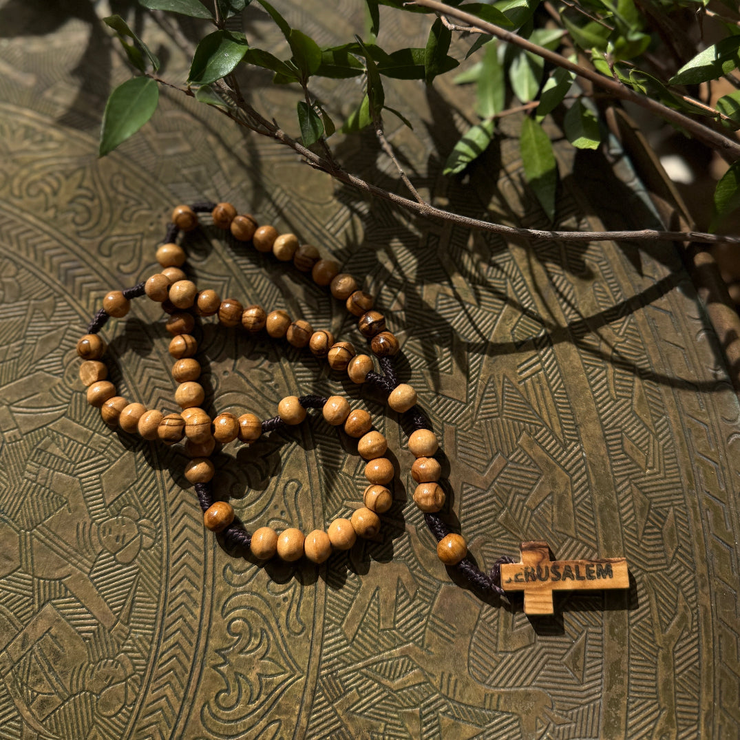 Olive Wood Rosary from Bethlehem, Palestine