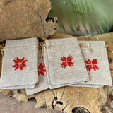 Bundle of 10 Embroidered Gift Pouches from Palestine