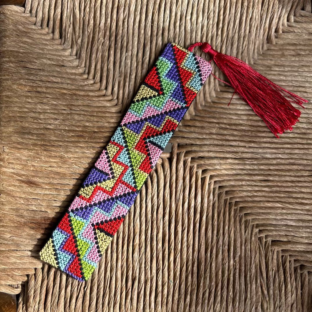 Palestinian Tatreez Bookmark | Traditionally Handcrafted Embroidery by Women