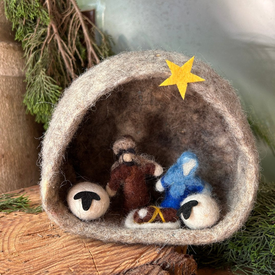 Christmas Nativity in Handmade Felt