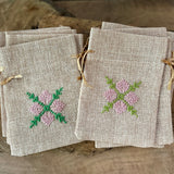 *New* Bundle of 10 Handmade Embroidered Gift Pouches from Palestine with Tatreez