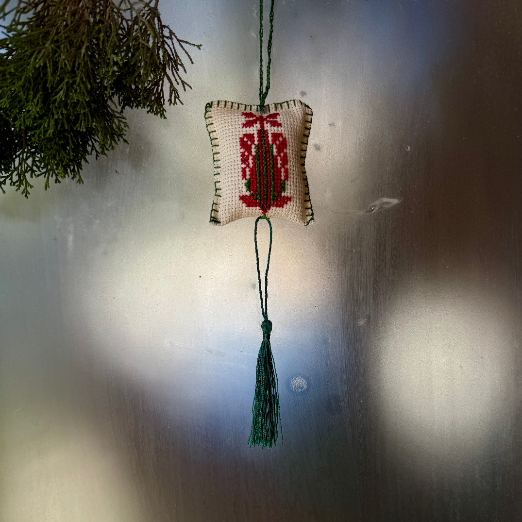 Palestinian Tatreez Ornaments  | in Hand Stitched by Women Artisans in Palestine