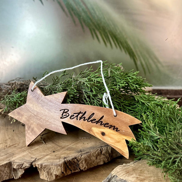 Shooting Star Christmas Ornament | Handcrafted from Bethlehem