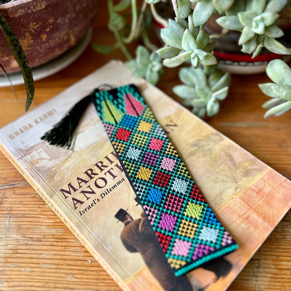 RESTOCKING TODAY: Palestine Gifts Tatreez Bookmark | Traditionally Handcrafted Embroidery by Women