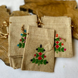 *New* Bundle of 10 Embroidered Gift Pouches from Palestine