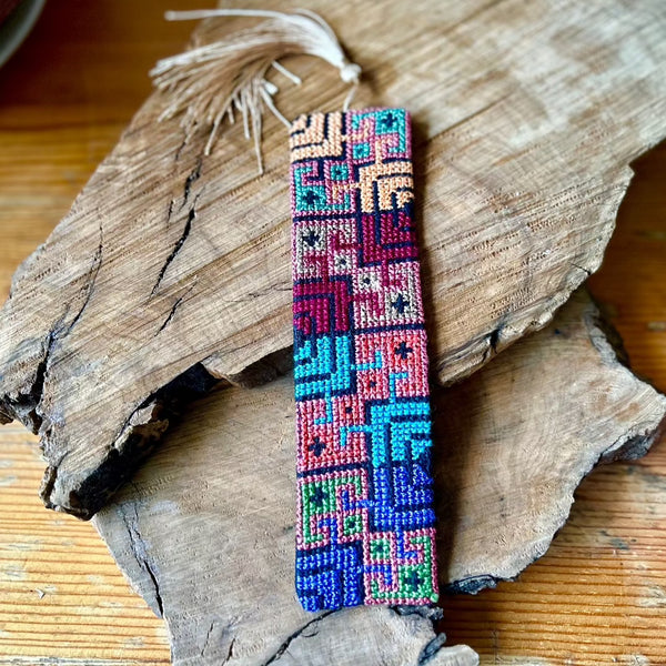 Gifts from Palestine Tatreez Bookmark | Traditionally Handcrafted Embroidery by Women