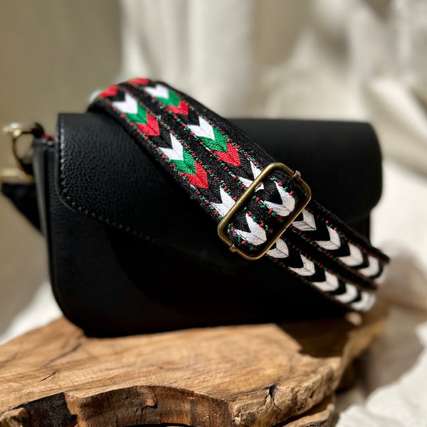 RESTOCKING TODAY: Palestinian Traditional Tatreez - Sabayel Embroidery Bag Strap From Palestine